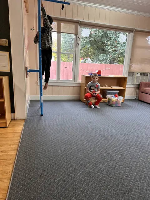 Morning light in the classroom